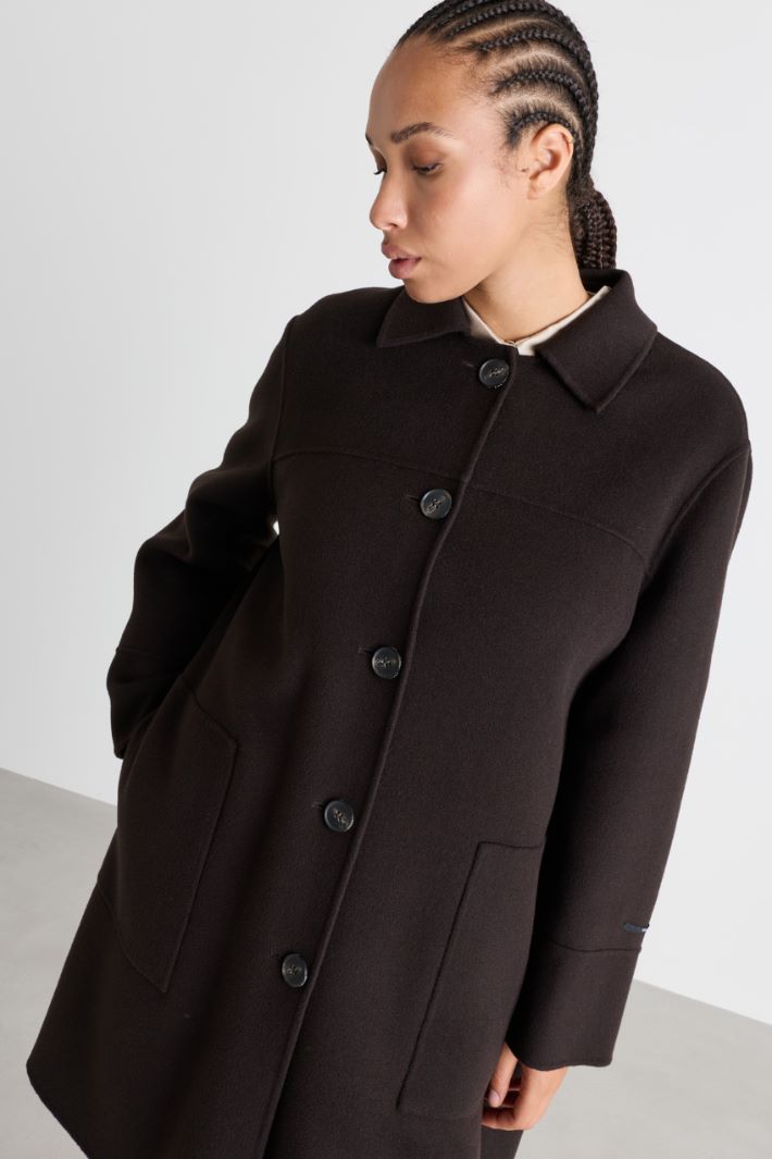 Cappotto in double - MARRONE - Intrend - 3