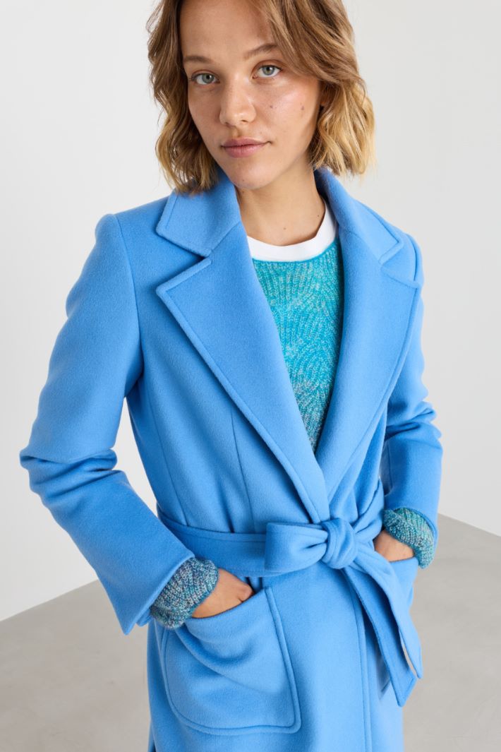 Robe Coat - LIGHT BLUE - Intrend - 3