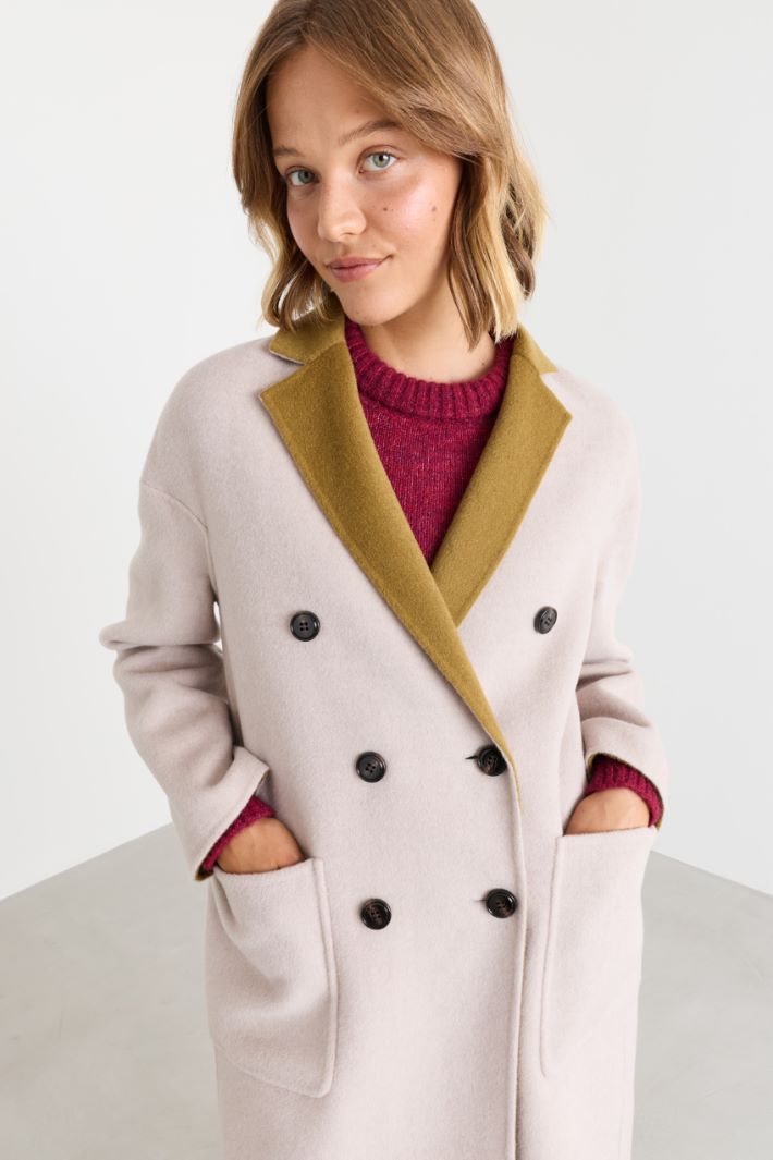 Reversible coat - BEIGE - Intrend - 3