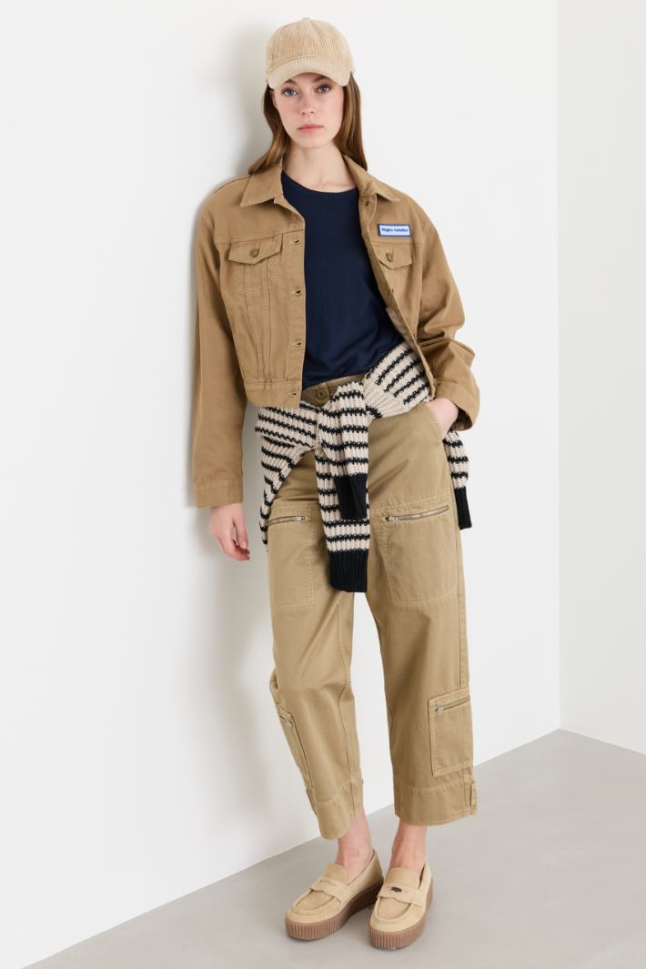 Cropped jacket - CAMEL - Intrend