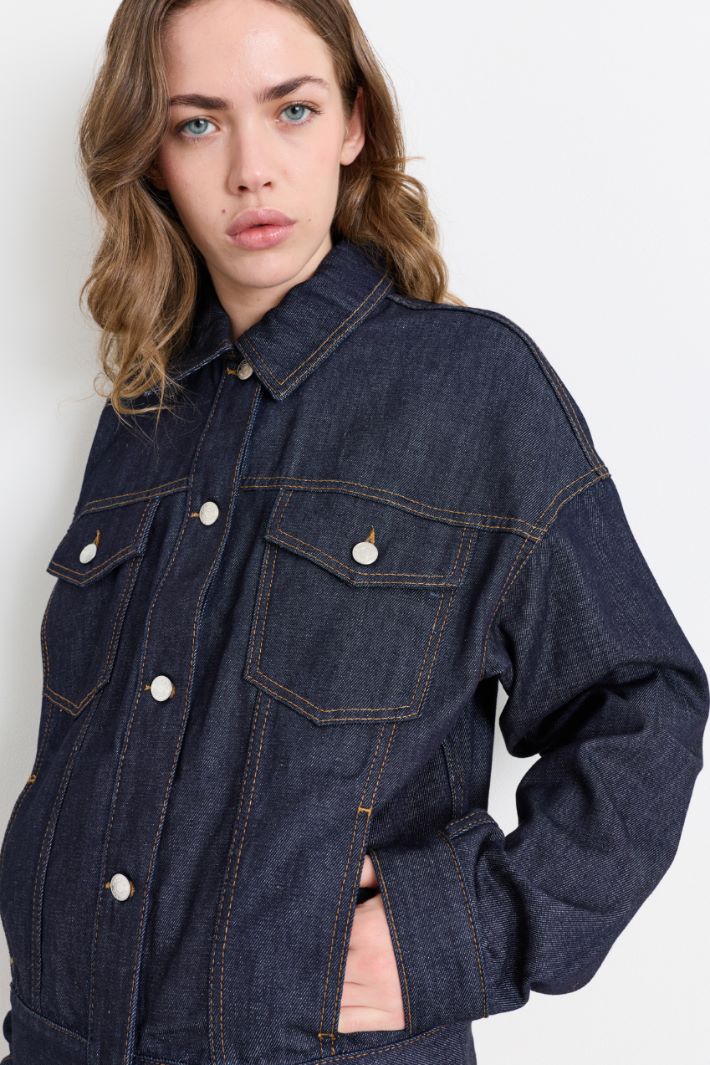 Denim Jacket - BLUE - Intrend - 3