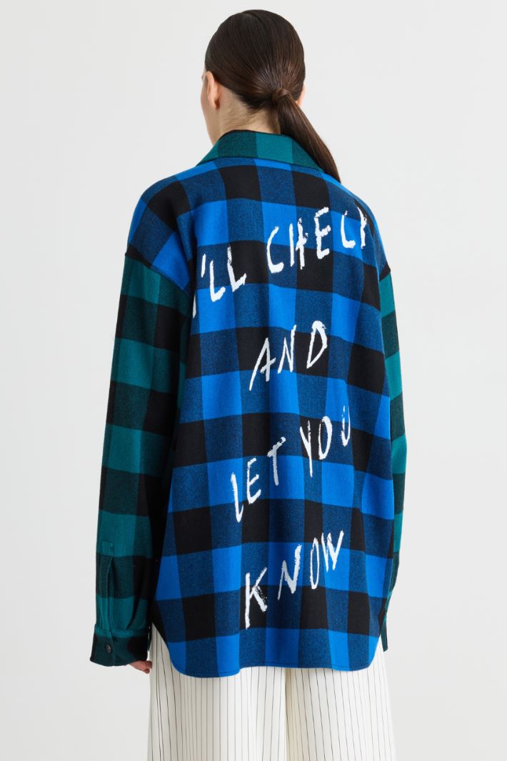 Check shirt jacket - GREEN - Intrend - 4
