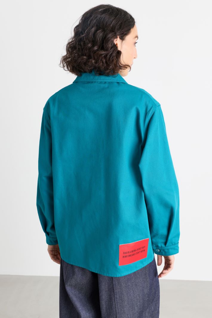 Multi-pocket jacket - LIGHT BLUE - Intrend - 4