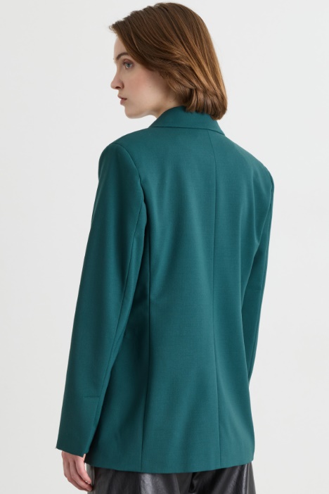 Blazer doppiopetto in misto lana