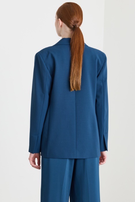 Blazer doppiopetto in misto lana