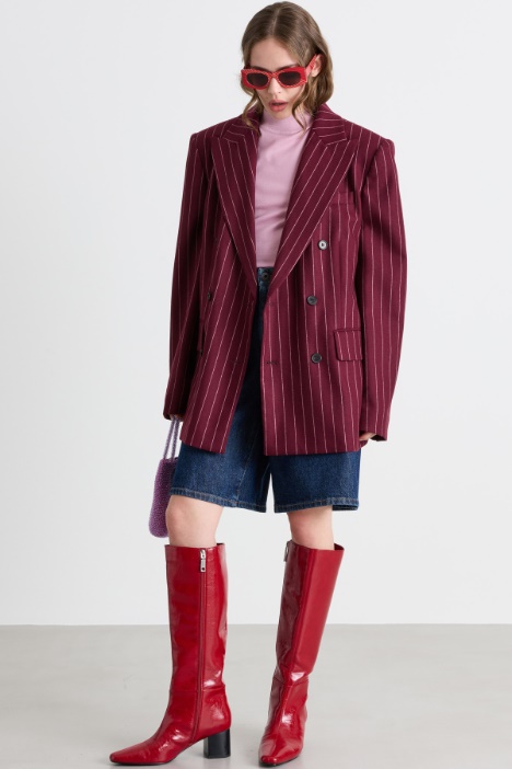 Blazer oversize con lettering - Intrend