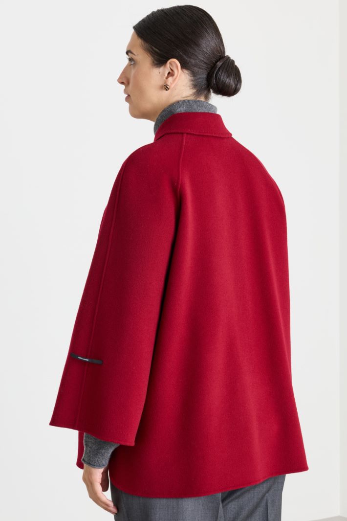 Double-faced wool coat - RED - Intrend - 4