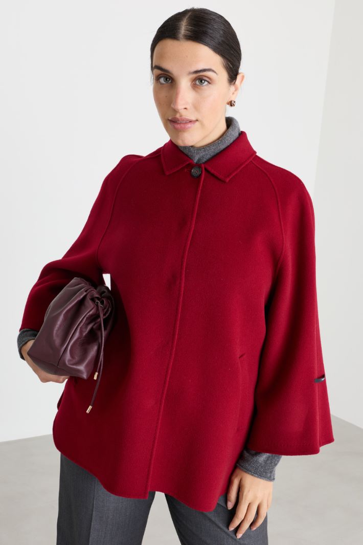 Double-faced wool coat - RED - Intrend - 2