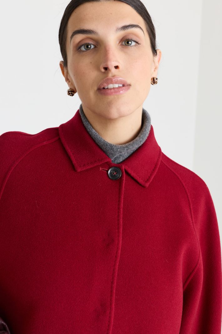 Double-faced wool coat - RED - Intrend - 3