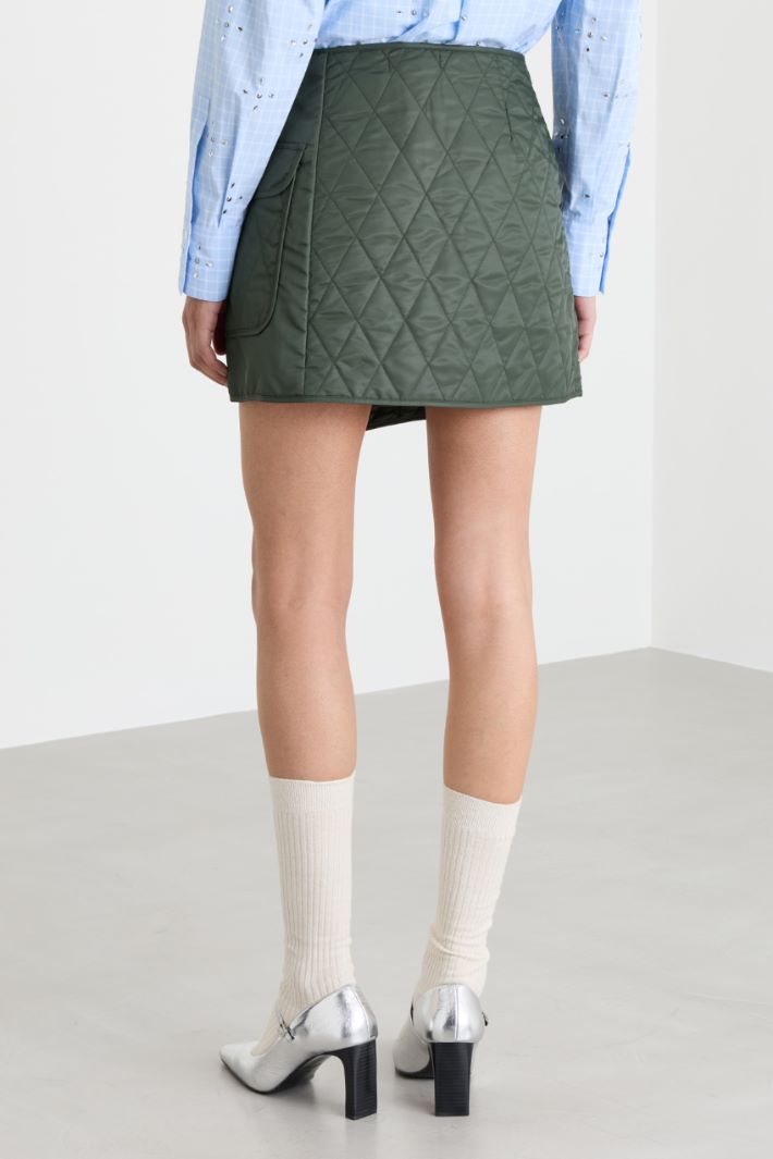 Duchesse mini skirt - GREEN - Intrend - 4