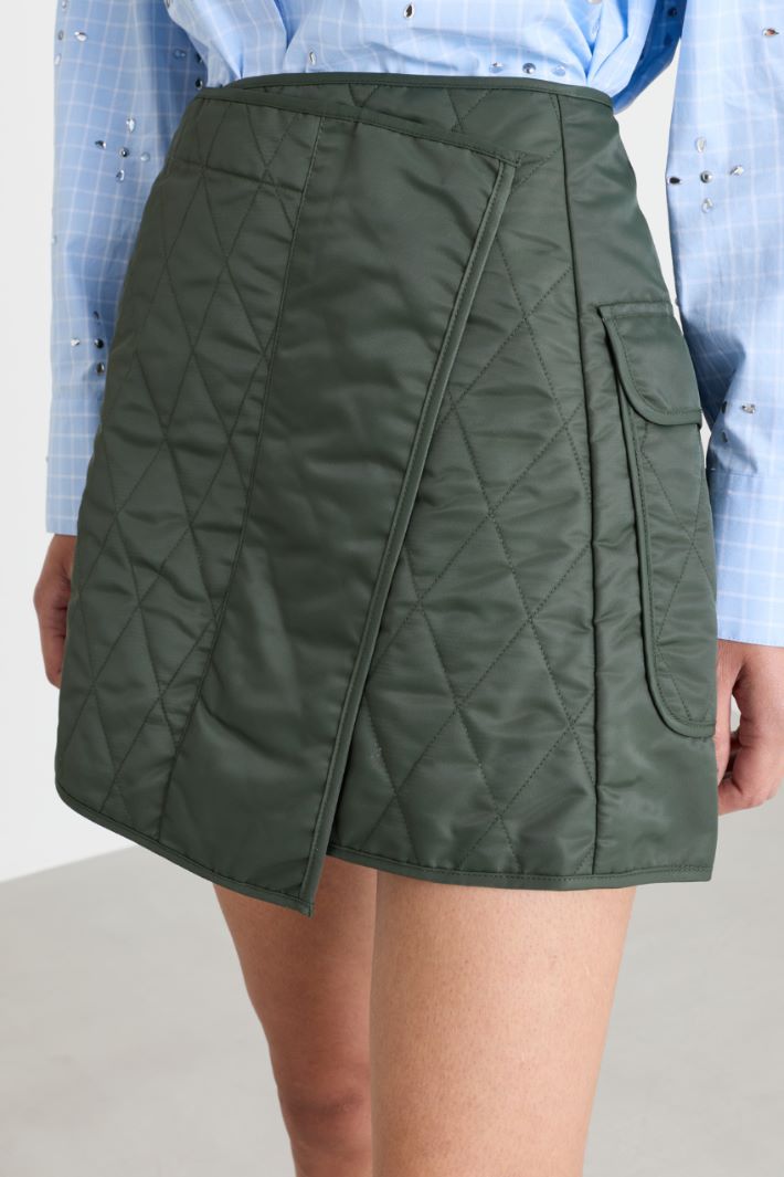 Duchesse mini skirt - GREEN - Intrend - 3