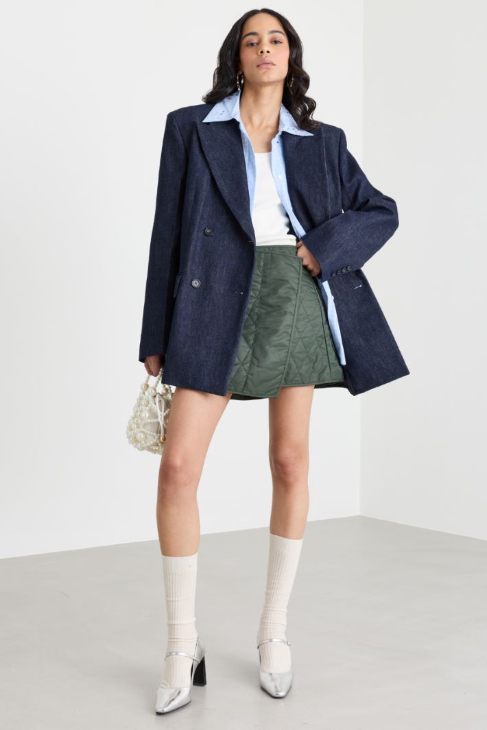 Duchesse mini skirt - GREEN - Intrend