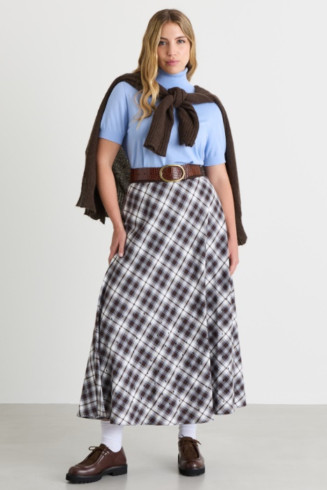 Rhinestone-embellished long skirt - Intrend