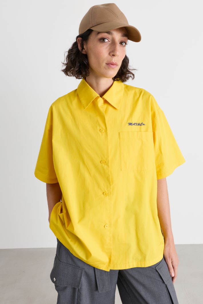 Camicia con ricamo - GIALLO - Intrend - 2