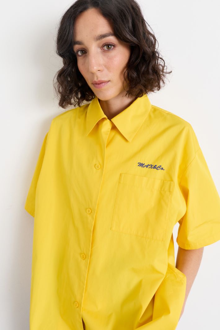 Camicia con ricamo - GIALLO - Intrend - 3