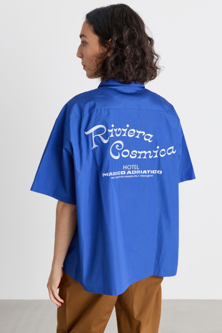 Camicia con ricamo - BLU - Intrend - 4