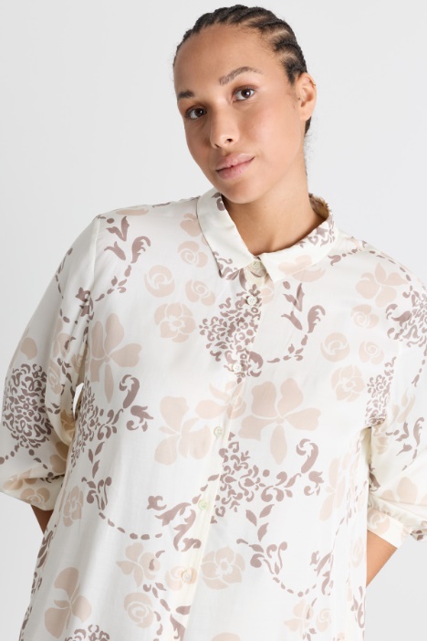 Camicia in twill con stampa
