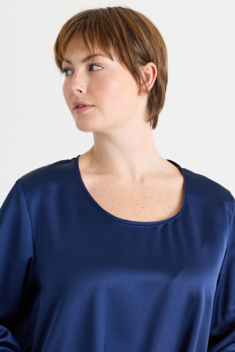 Blusa in raso fluido
