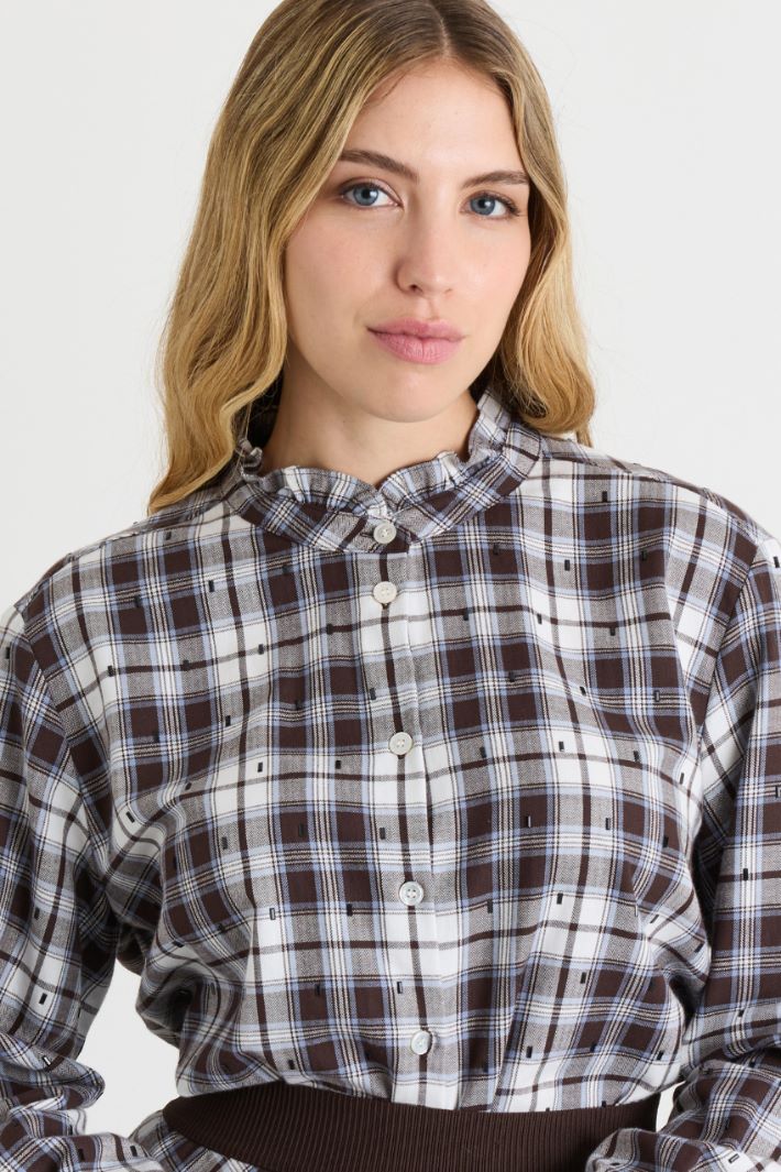 Camicia con strass - MARRONE - Intrend - 3