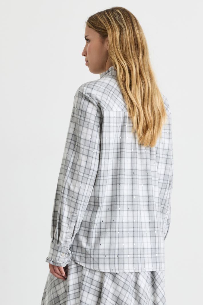 Camicia con strass - GRIGIO - Intrend - 4