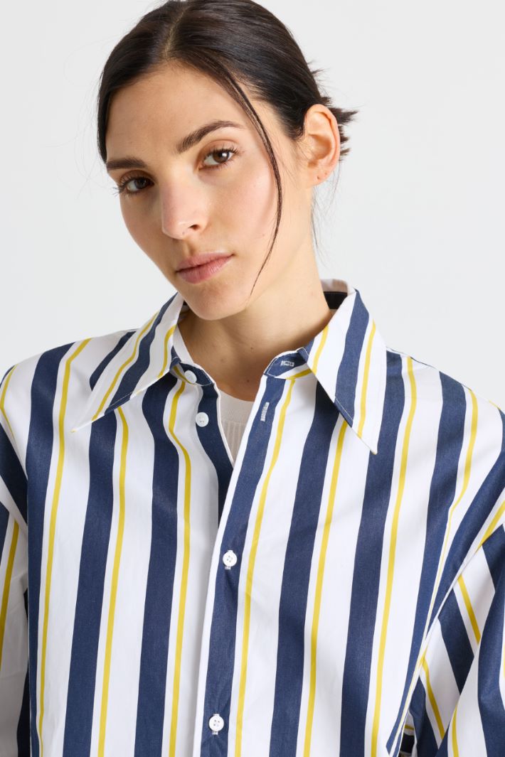Camicia oversize - BIANCO BLU GIALLO - Intrend - 3