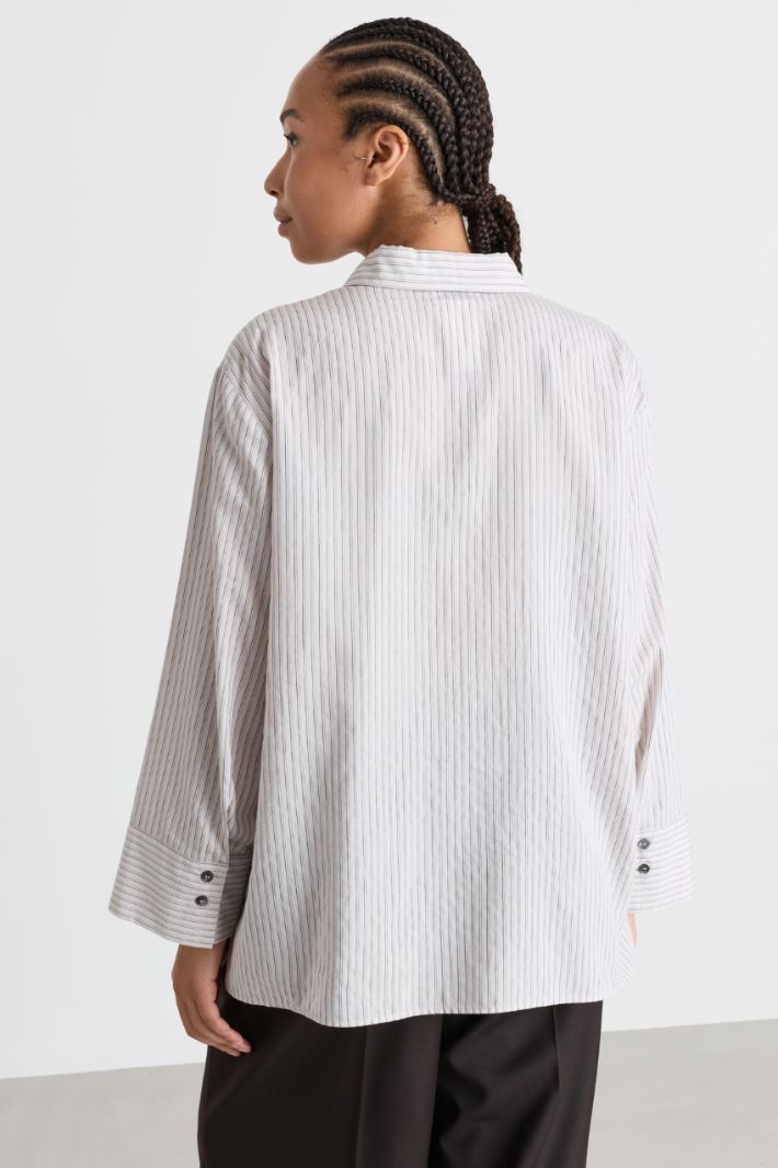 Camicia in microtwill - BIANCO - Intrend - 4