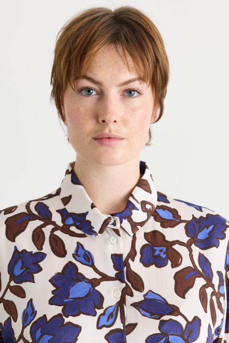 Camicia in twill stampato