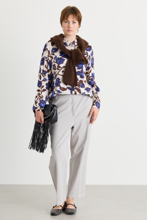 Camicia in twill stampato - Intrend