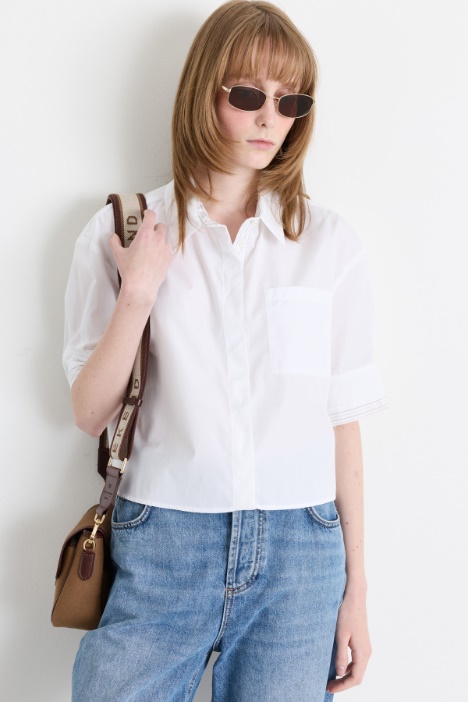 Camicia boxy in popeline - Intrend