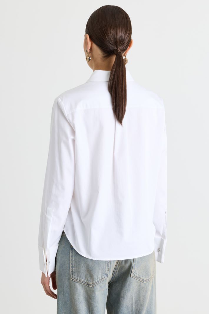 Camicia con gemelli - BIANCO - Intrend - 4