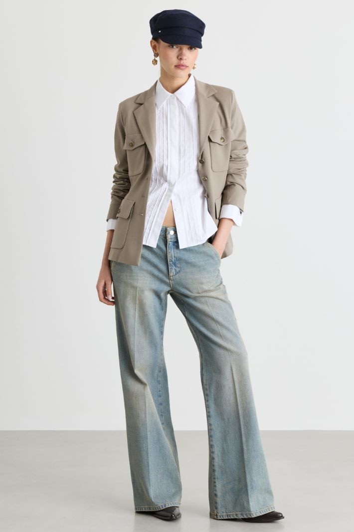 Camicia con gemelli - BIANCO - Intrend