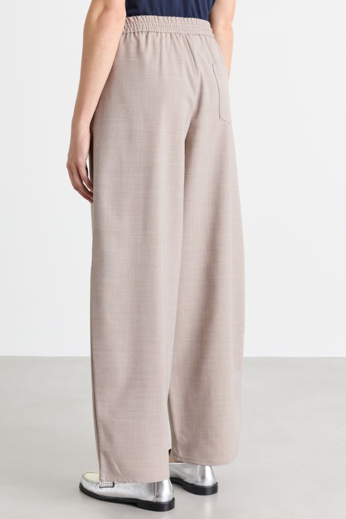 Wide-leg grisaille trousers - GREY - Intrend - 4