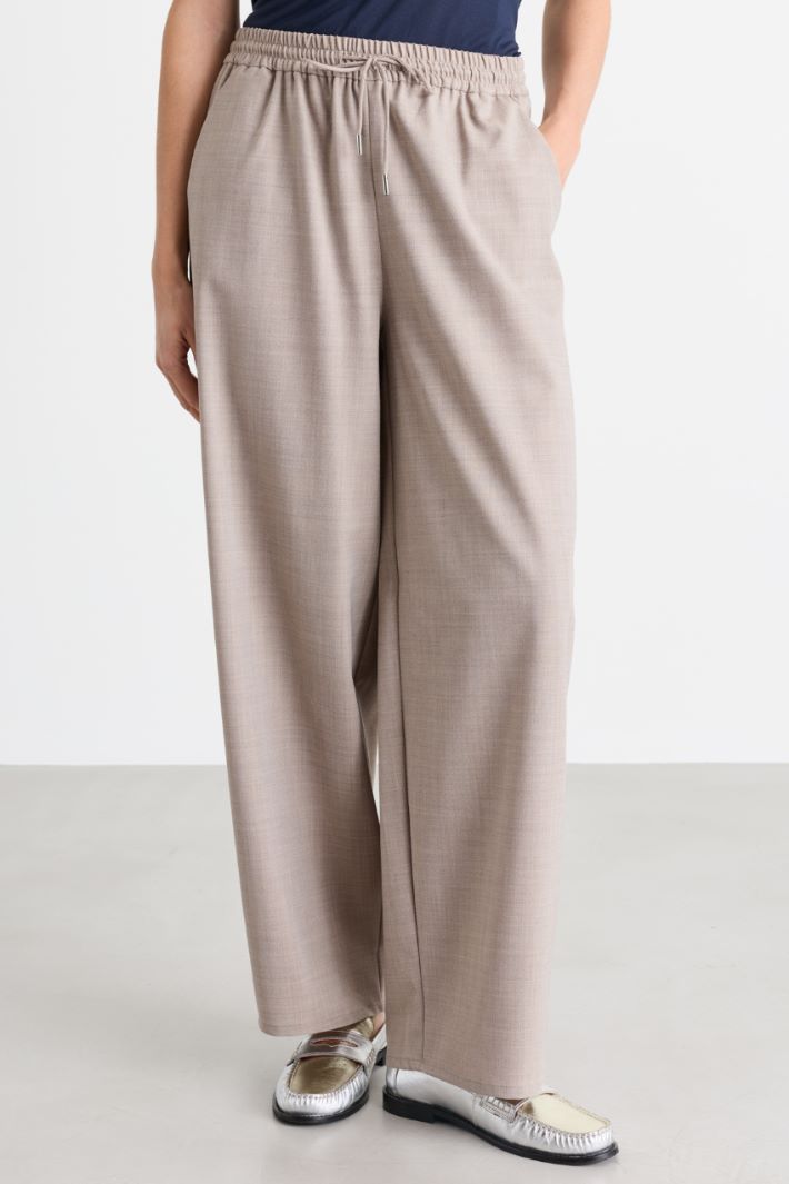 Wide-leg grisaille trousers - GREY - Intrend - 2