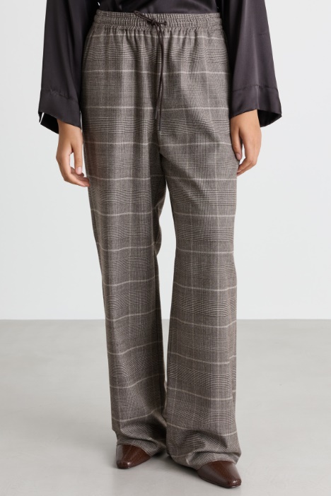 Pantalone in flanella di lana