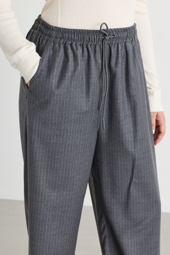 Flannel joggers - GREY - Intrend - 3