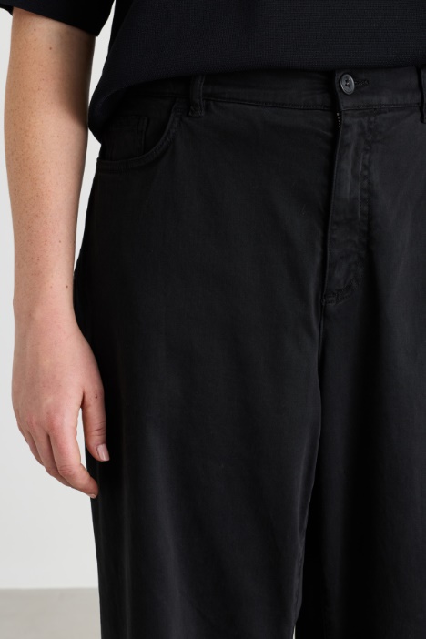 Pantalone ampio in raso