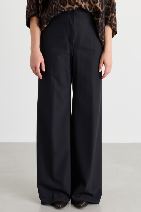 Pantalone ampio in batavia