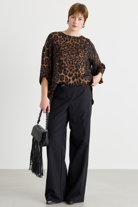 Wide-Leg Batavia Trousers - Intrend