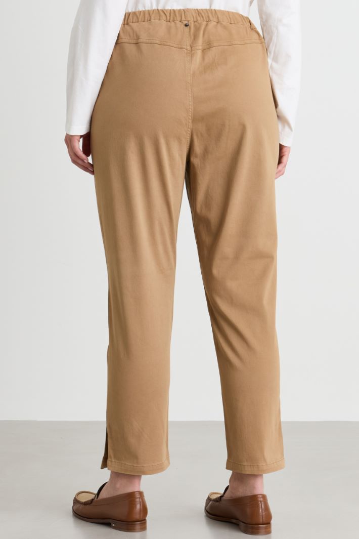 Stretch Trousers - CAMEL - Intrend - 4