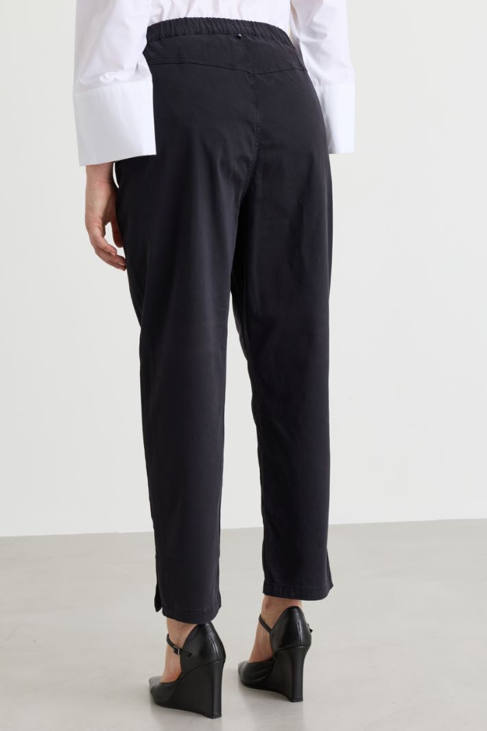 Stretch Trousers - BLACK - Intrend - 4