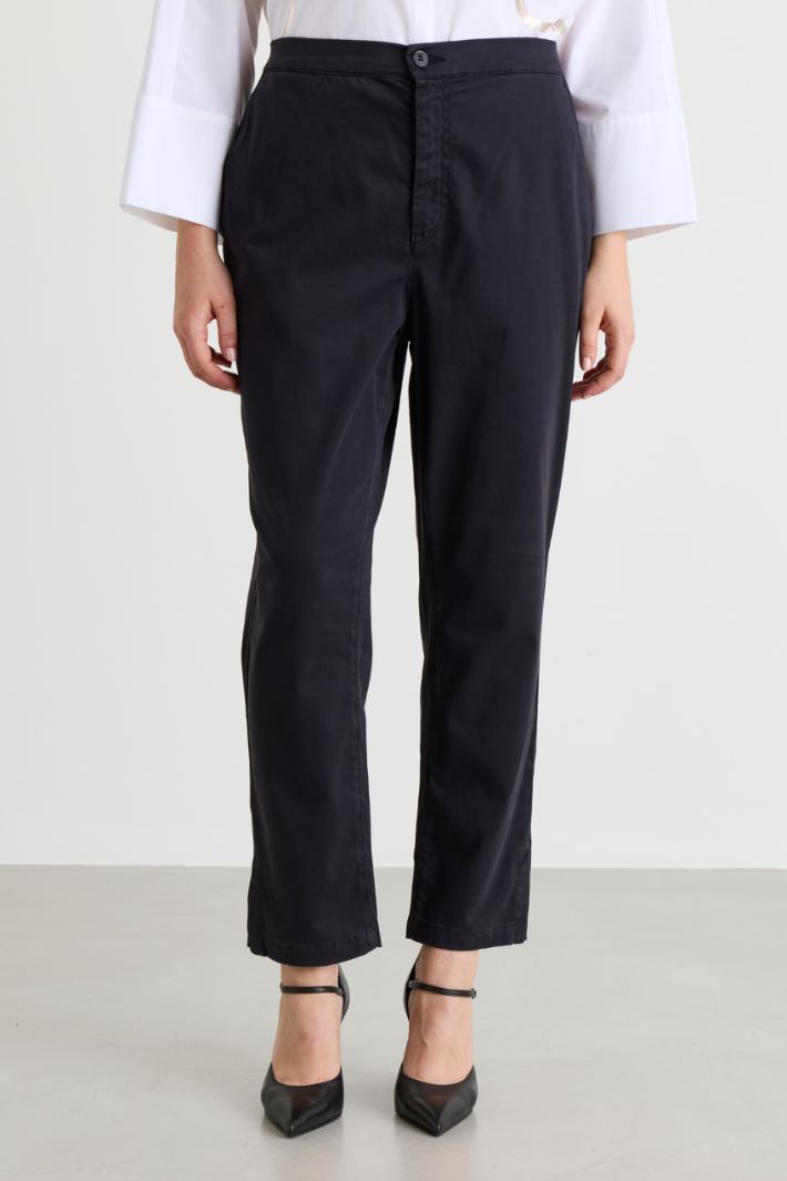 Stretch Trousers - BLACK - Intrend - 2