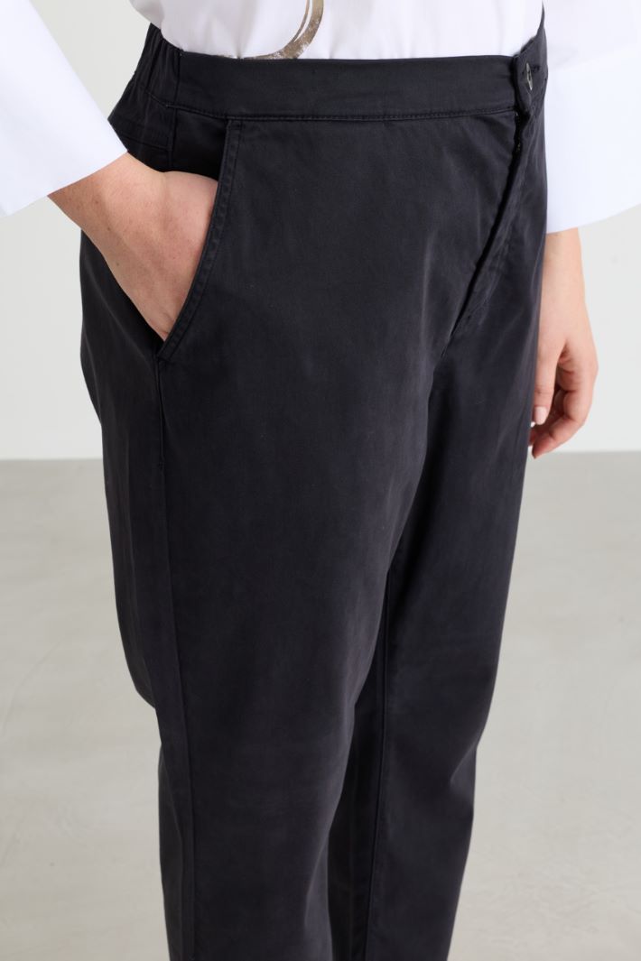 Stretch Trousers - BLACK - Intrend - 3