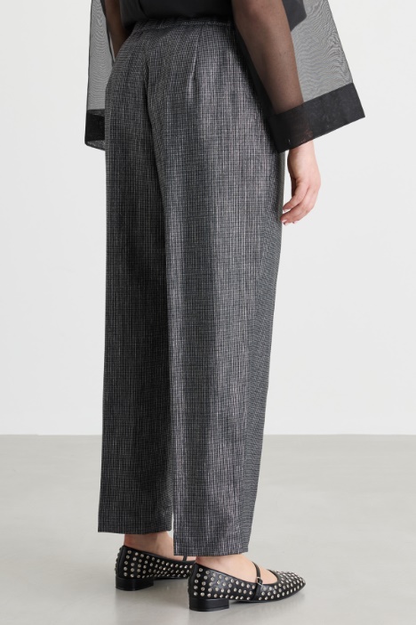 Pantalone con microfantasia