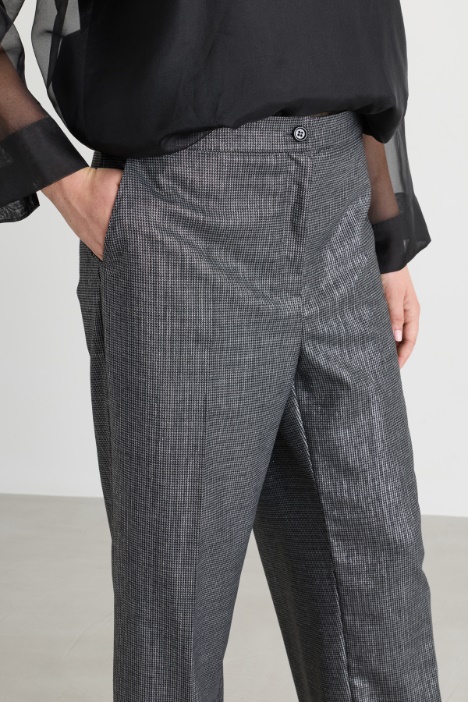 Pantalone con microfantasia
