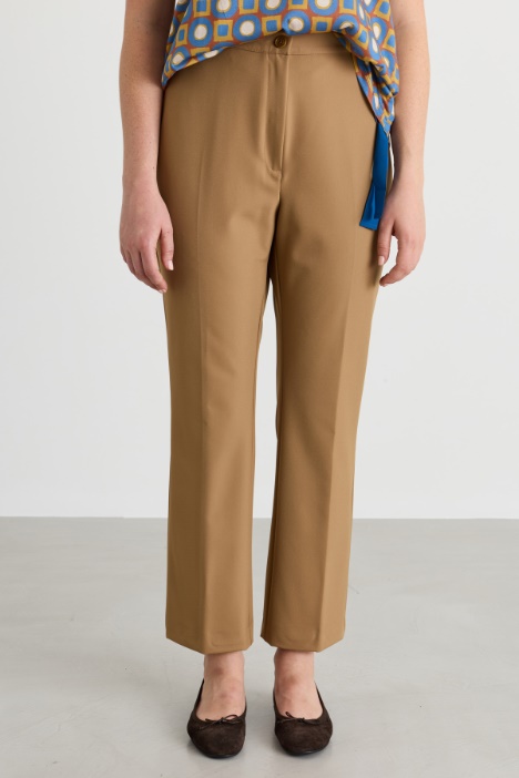 Pantalone aderente in batavia