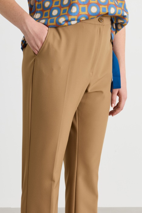 Pantalone aderente in batavia