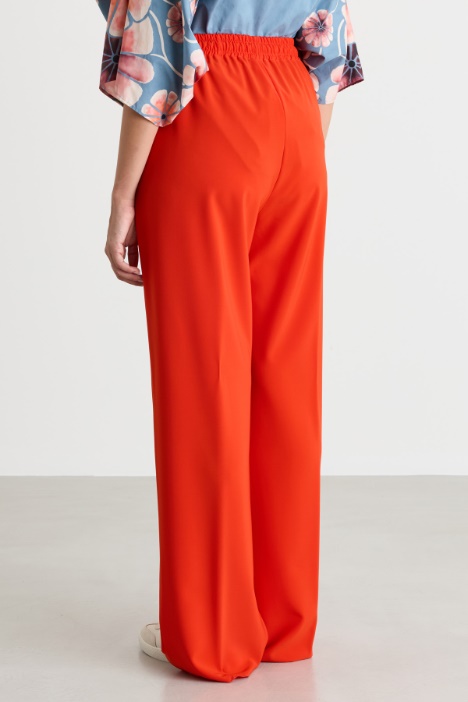 Pantalone in cady con coulisse