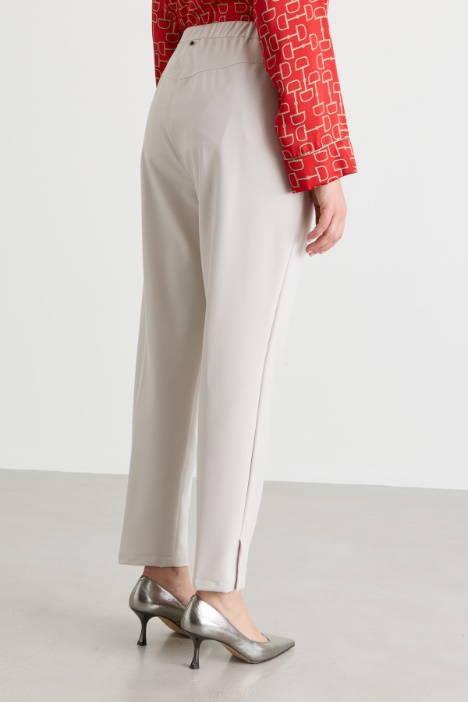 Pantalone aderente in batavia