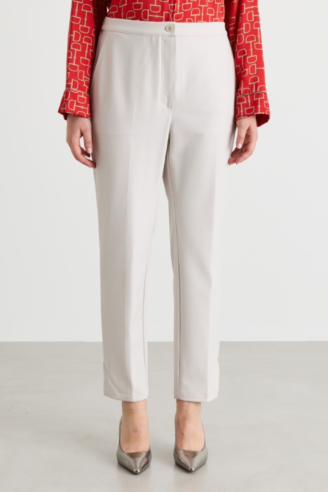 Pantalone aderente in batavia