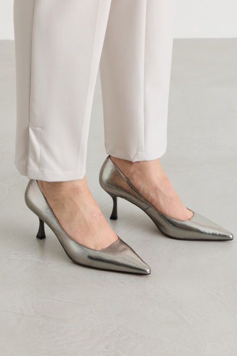 Pantalone aderente in batavia
